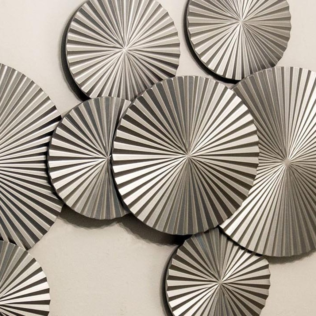 Арт-объект Apollo Silver Wall Plaque Disc 9