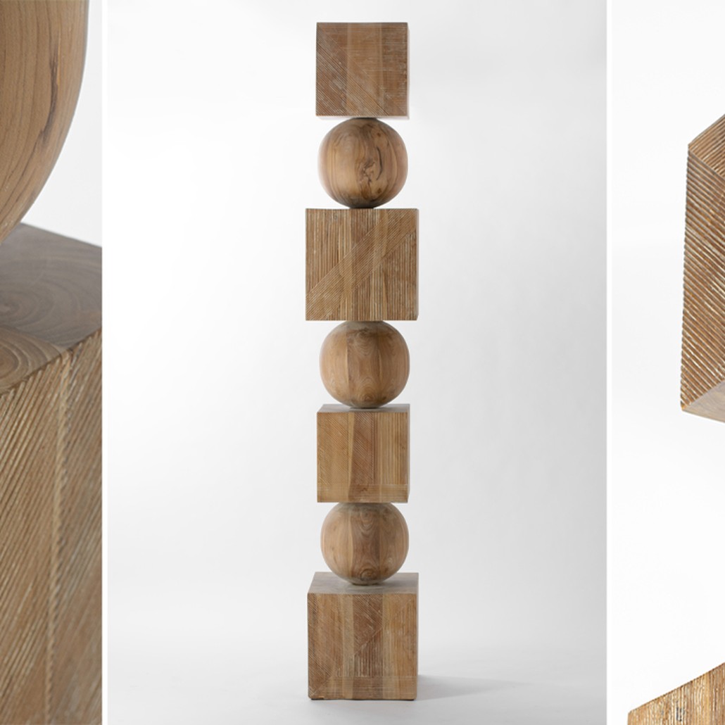 Арт-объект Art Object Squares and Balls made wood