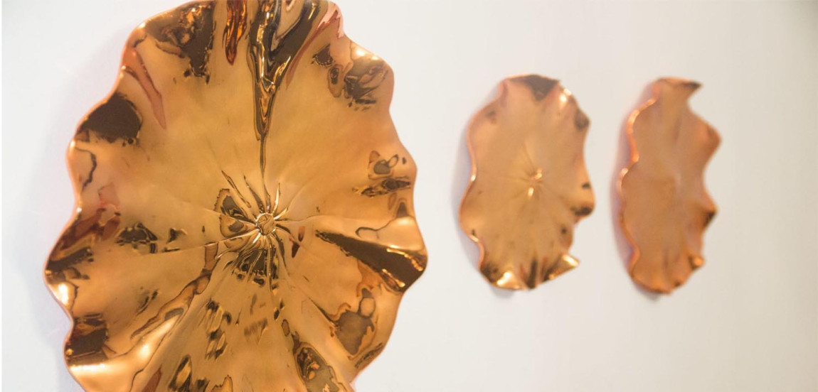 Арт-объект Copper Flowers