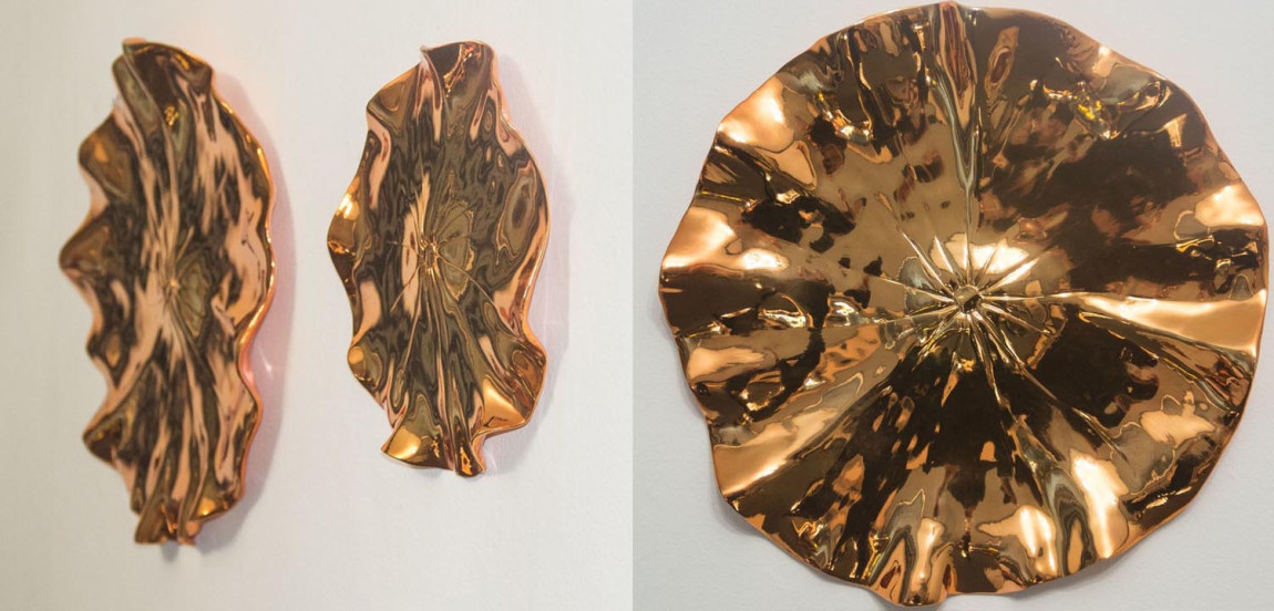 Арт-объект Copper Flowers