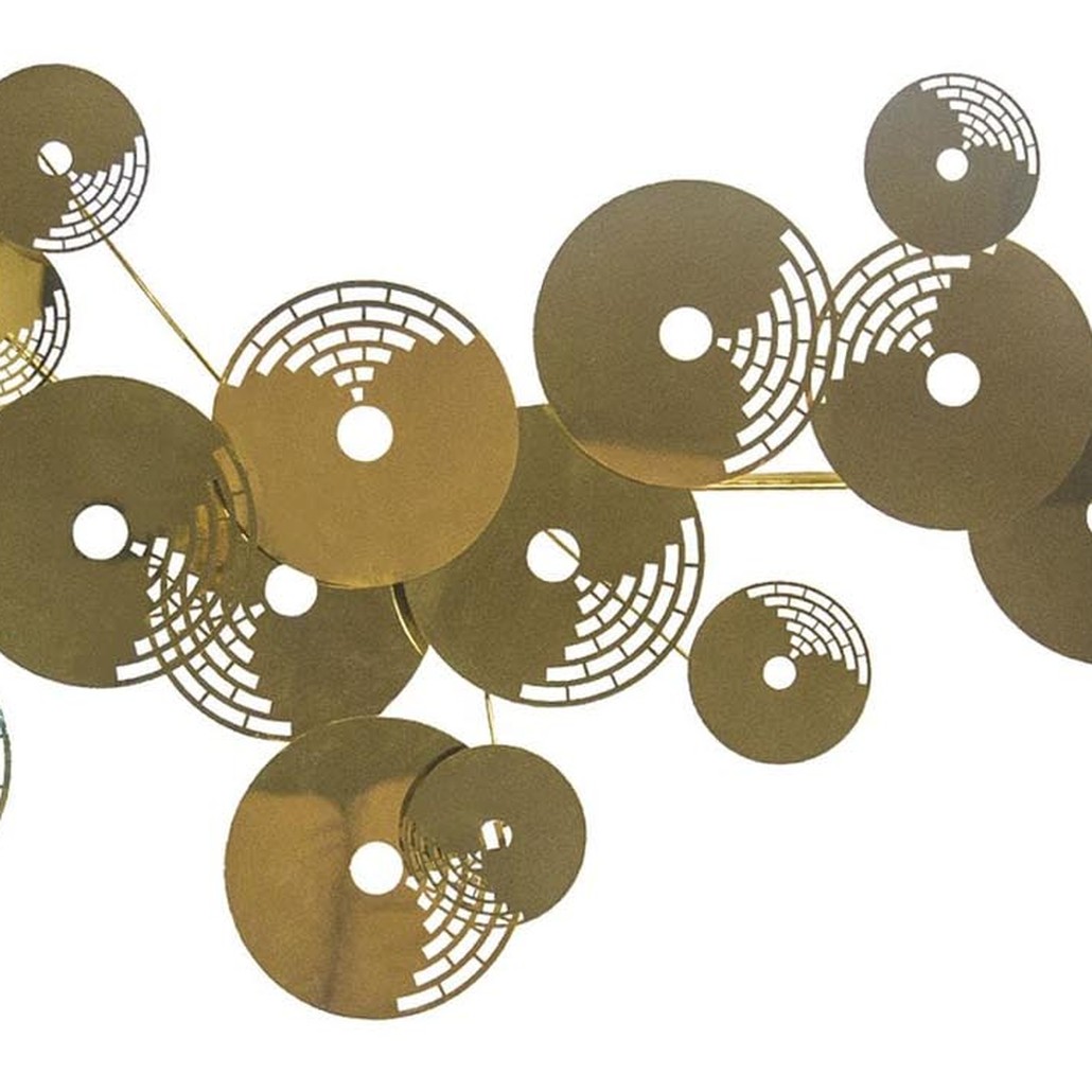 Арт-объект Metal Plates ART gold