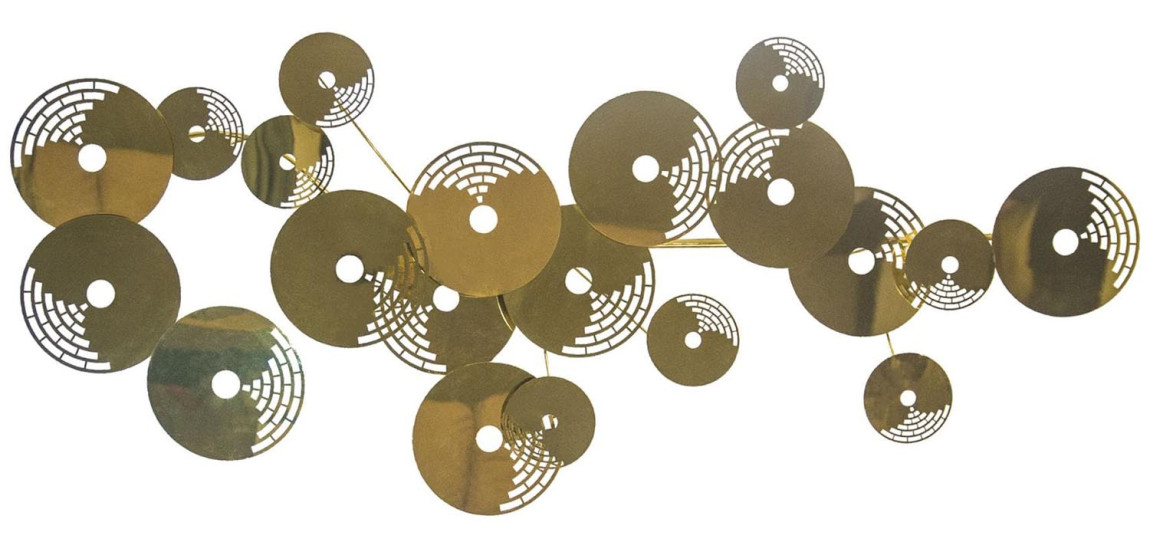 Арт-объект Metal Plates ART gold