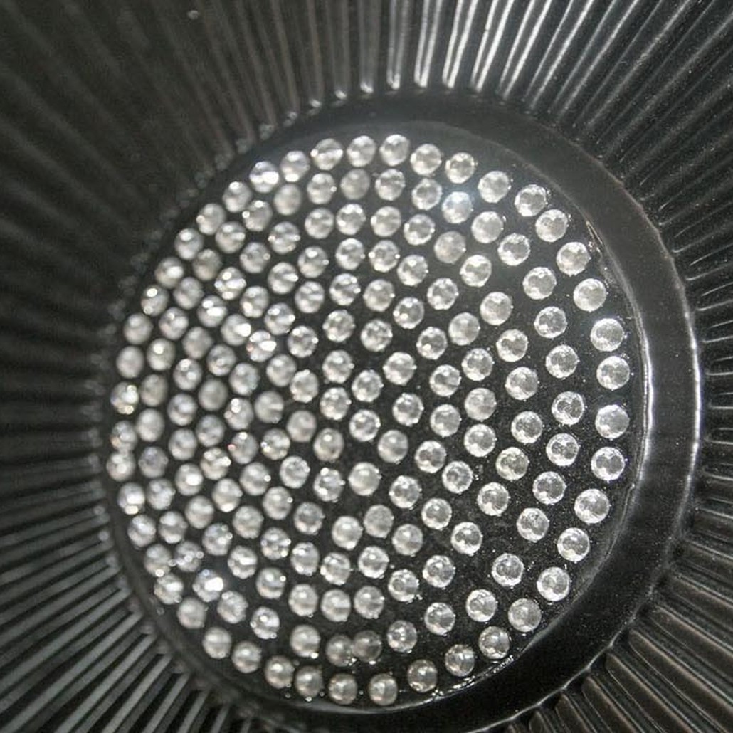 Арт-объект Rhinestone Wall Disc Silver and Black