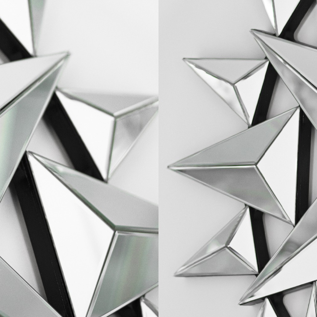 Арт-объект на стену Mirror Spikes