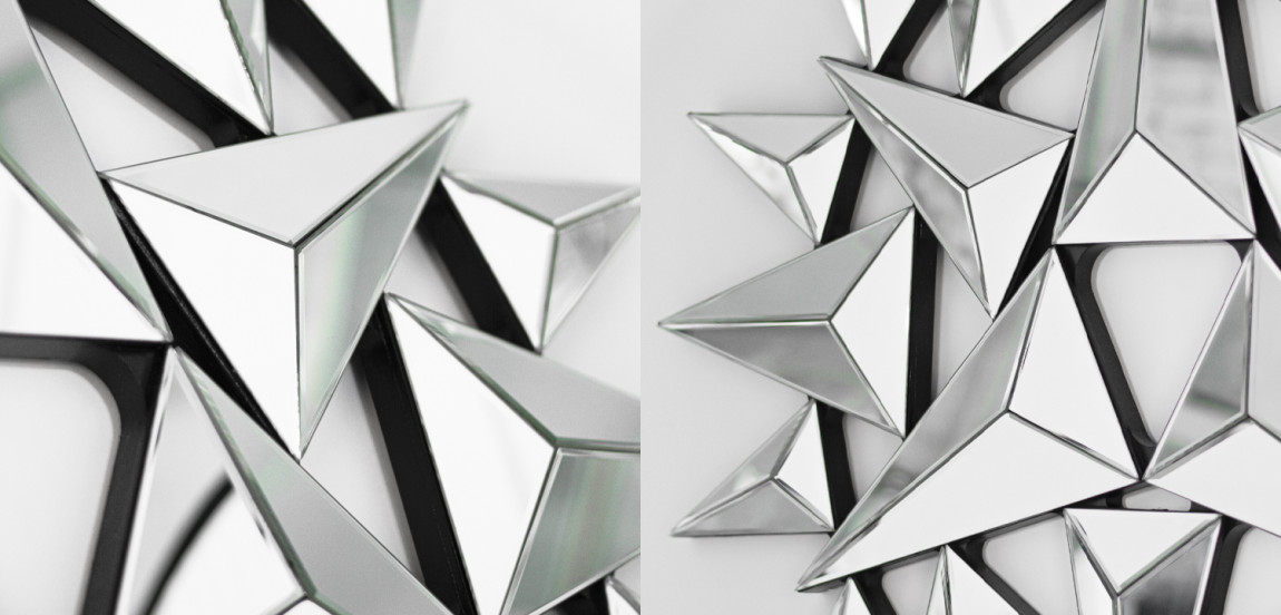 Арт-объект на стену Mirror Spikes