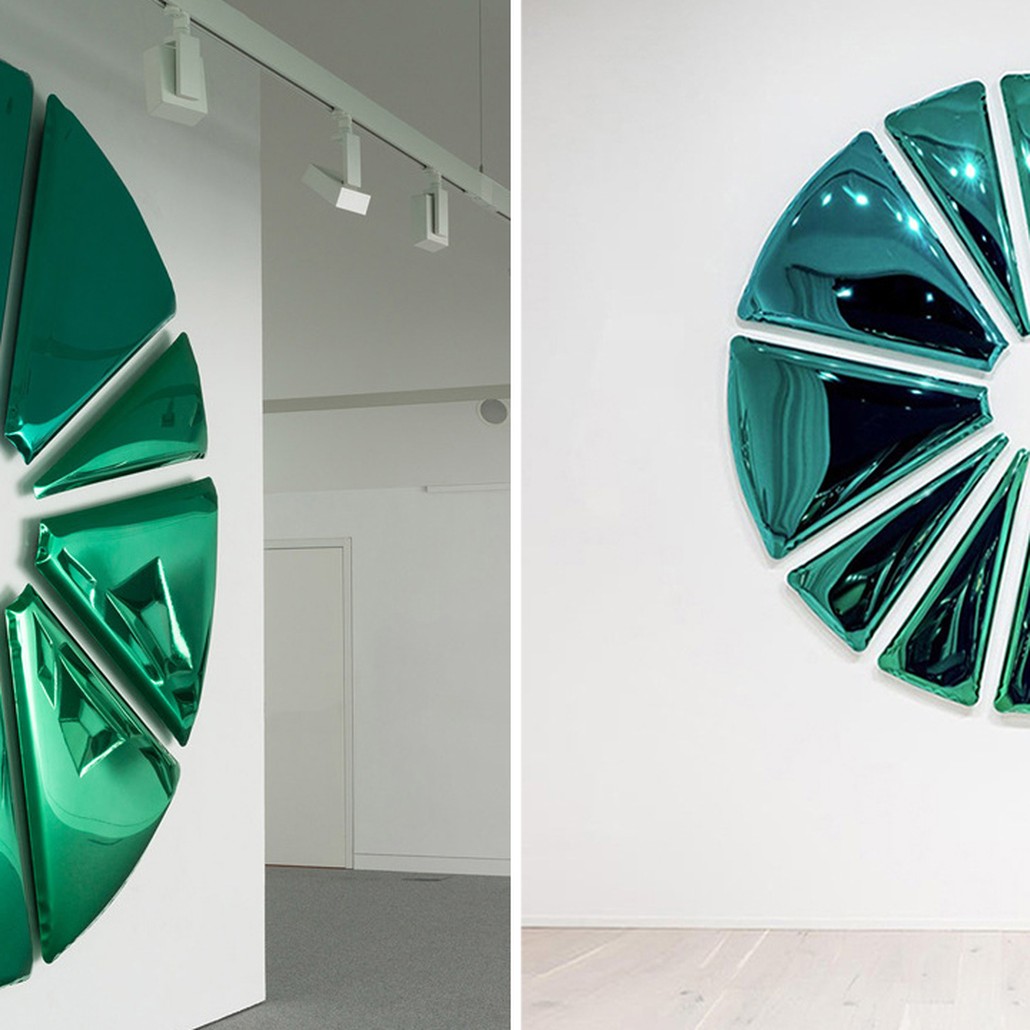 Арт-объект на стену Nucleus Gradient, Monumental Wall Sculpture
