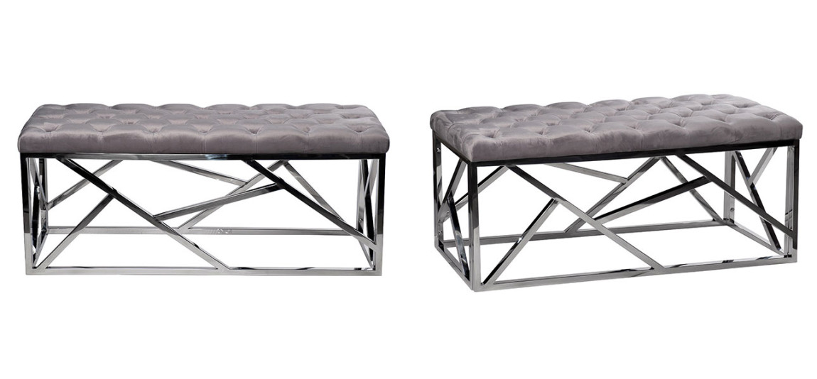 Банкетка Arrecifes de Scalac GREY/CHROME