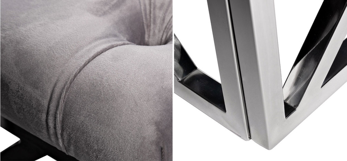 Банкетка Arrecifes de Scalac GREY/CHROME