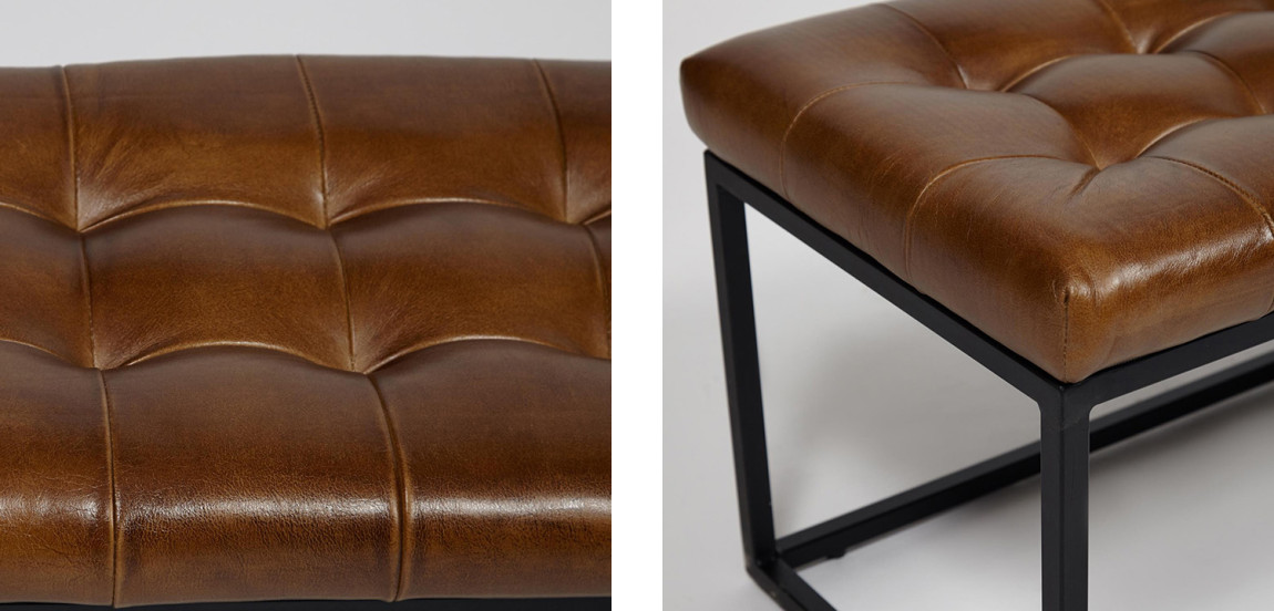 Банкетка Buffalo Leather Industrial Banquette