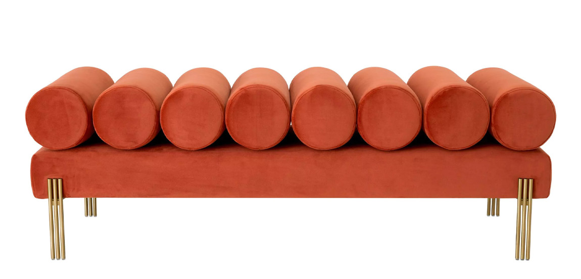Банкетка Eichholtz Bench Oxley Orange
