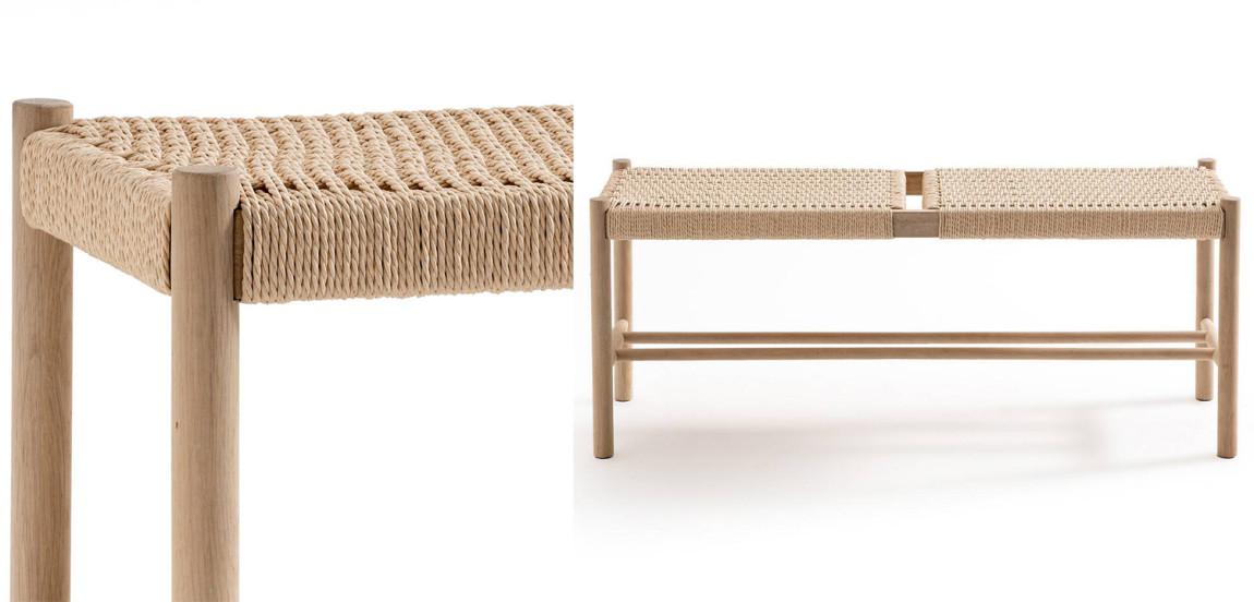 Банкетка Enzo Wicker Beige Banquet