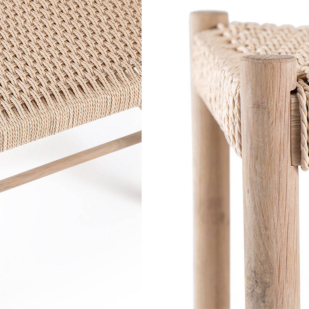 Банкетка Enzo Wicker Beige Banquet mini
