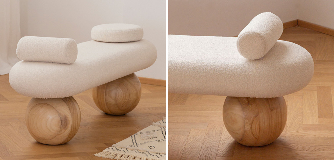 Банкетка Jemima Wooden Forms Bench