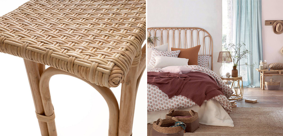 Банкетка Ole Wicker Rattan Banquet