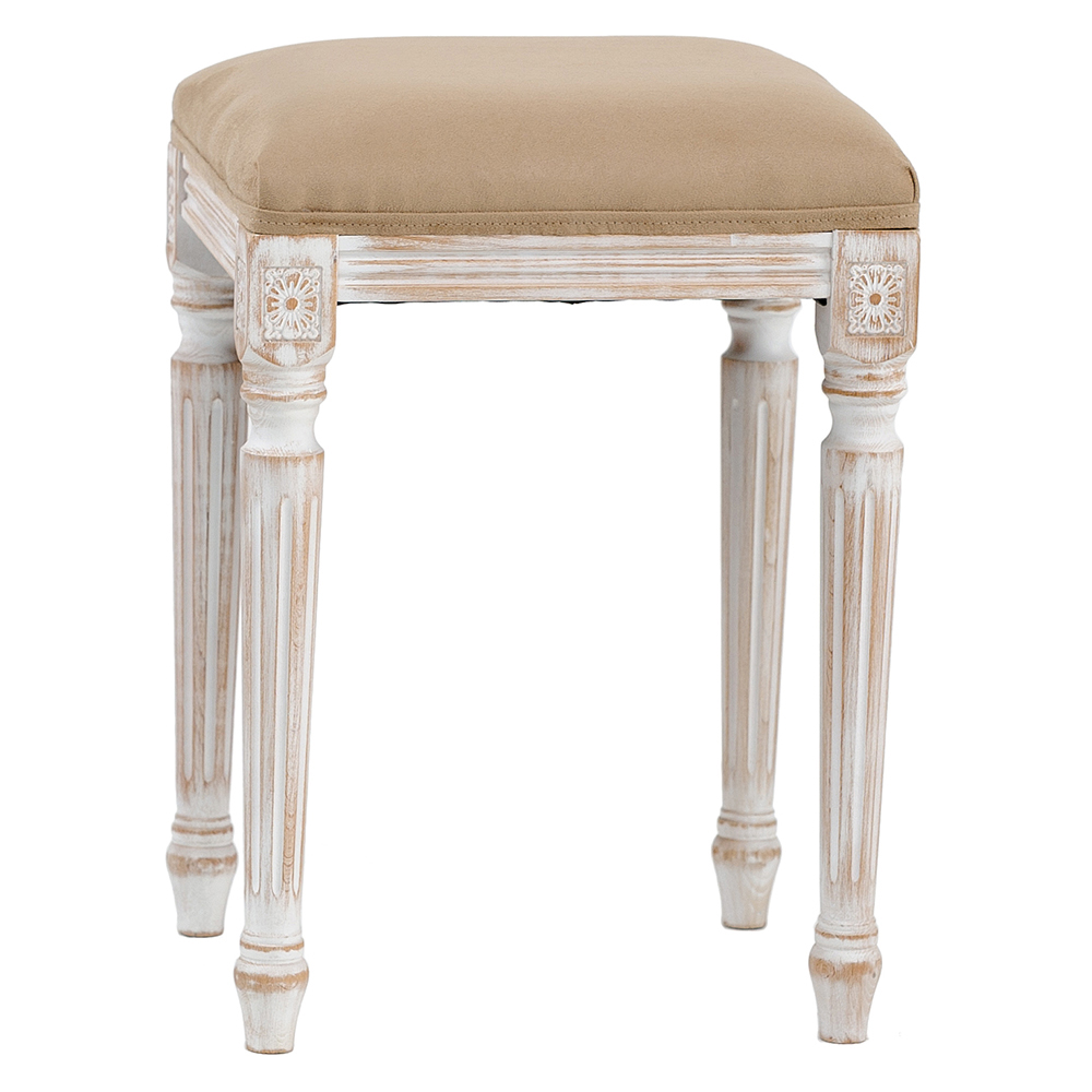 Банкетка из натурального бука бежевая Solid Luxury