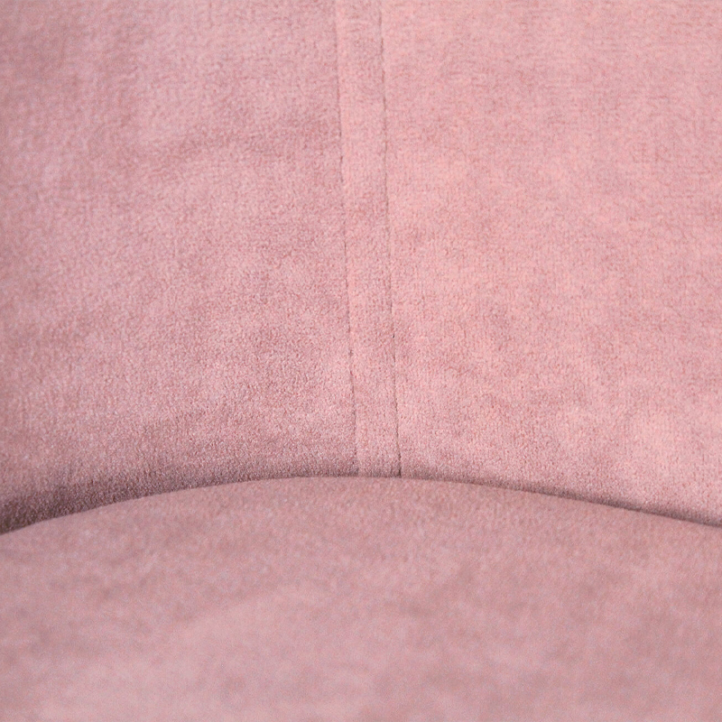 Банкетка пыльно-розовый велюр со спинкой и подлокотниками на 4-х деревянных ножках Aurora Pink