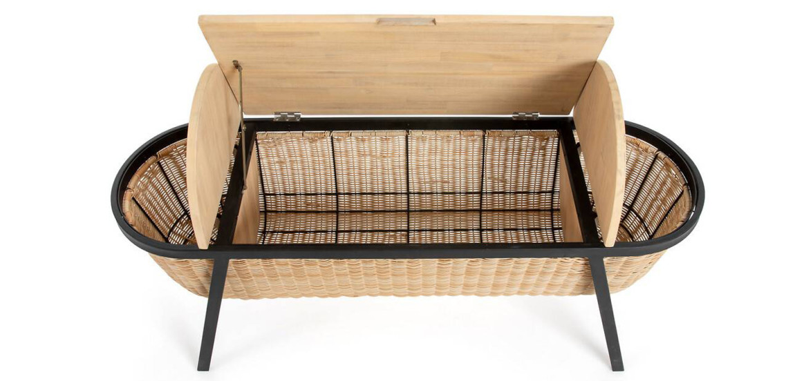 Банкетка с тремя отделениями Wicker Banquet