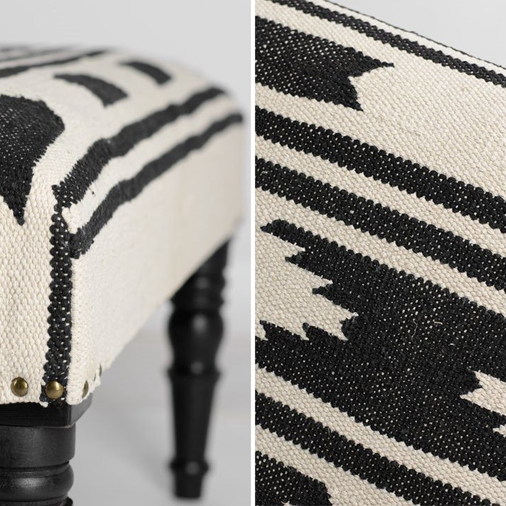 Банкетка Черно-Белый Келим Black and White Kelim BENCH