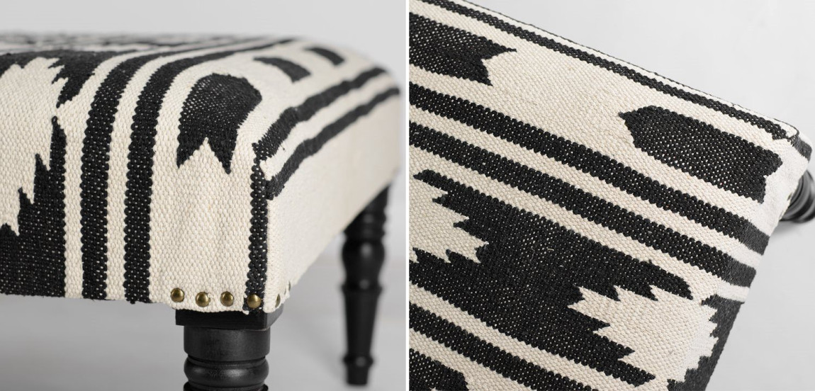 Банкетка Черно-Белый Келим Black and White Kelim BENCH