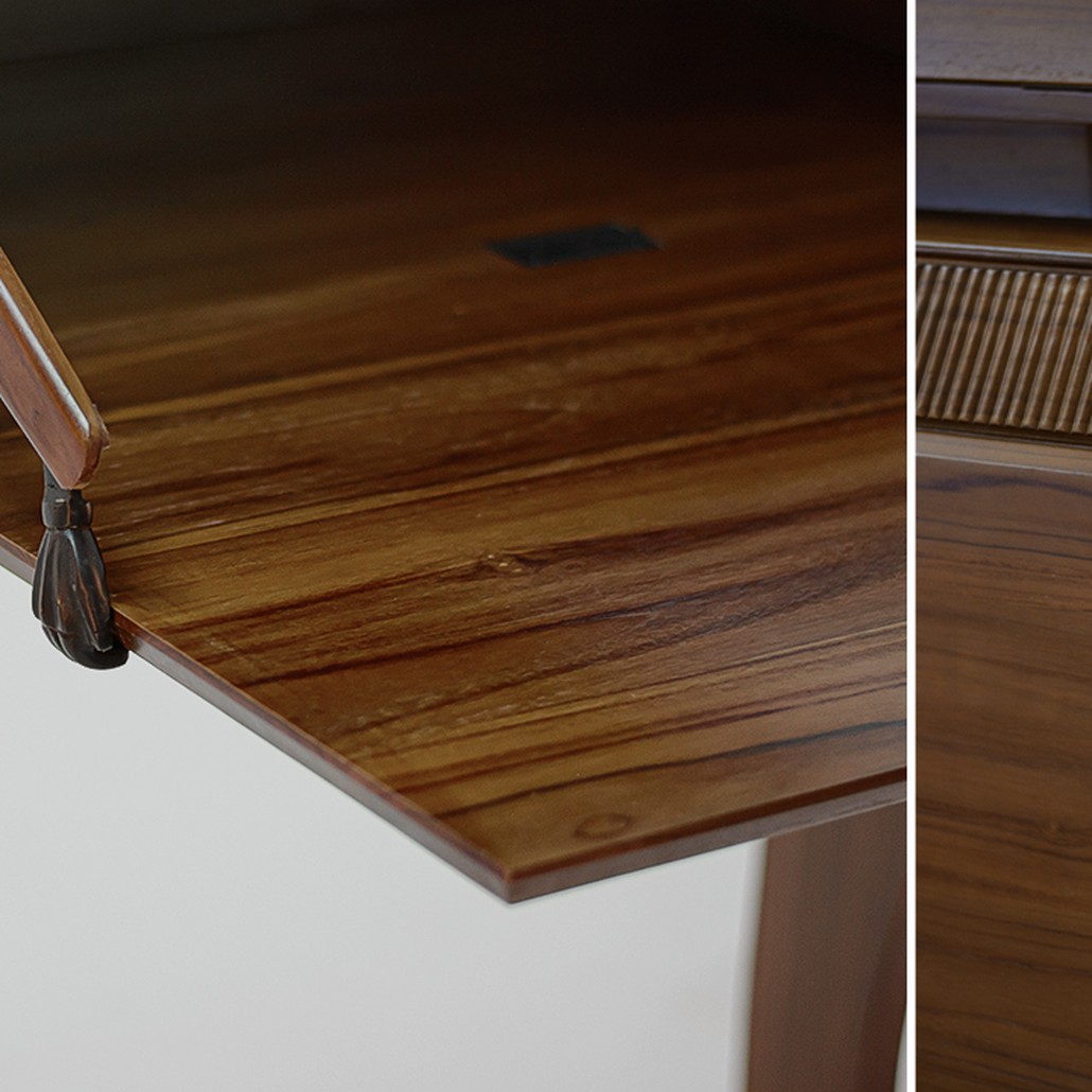 Бар в виде робота дерево шпон Wooden Robot Bar