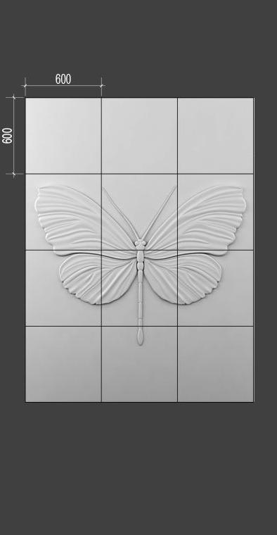 Барельеф BUTTERFLY