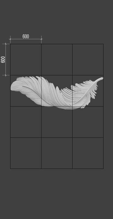 Барельеф FEATHER