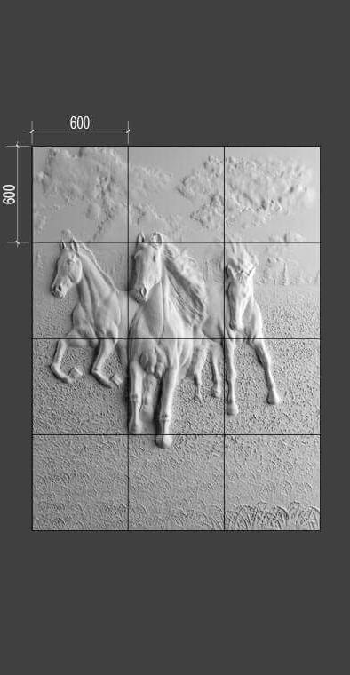 Барельеф HORSES