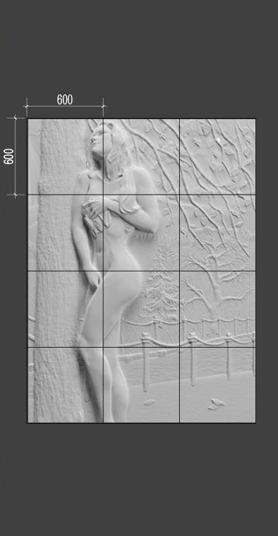 Барельеф NAKED