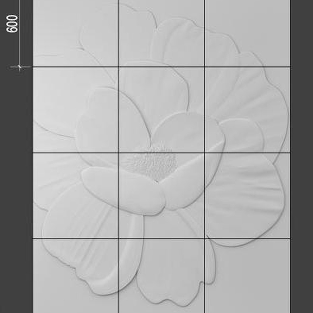 Барельеф PEONY