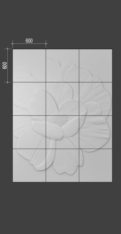 Барельеф PEONY
