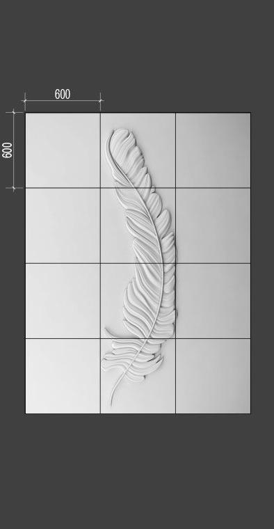Барельеф PLUMA