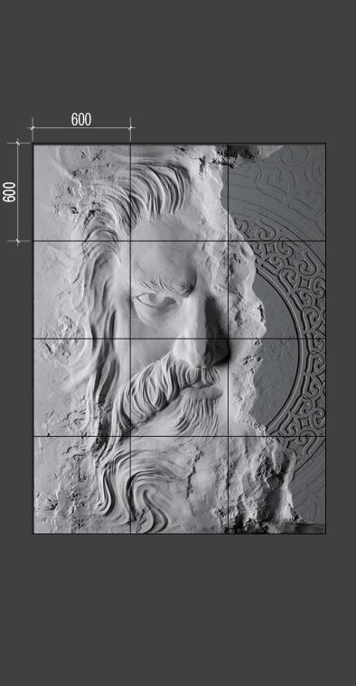 Барельеф STONEMAN