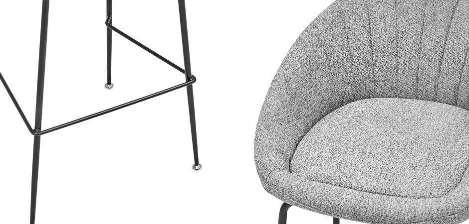 Барный стул Alberto Bar Stool Gray