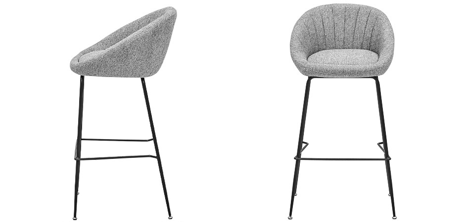Барный стул Alberto Bar Stool Gray