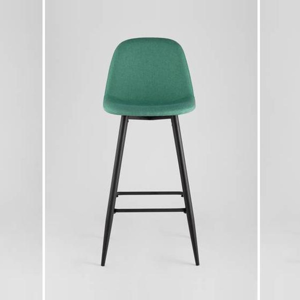 Барный Стул Archie Chair Зеленая Рогожка