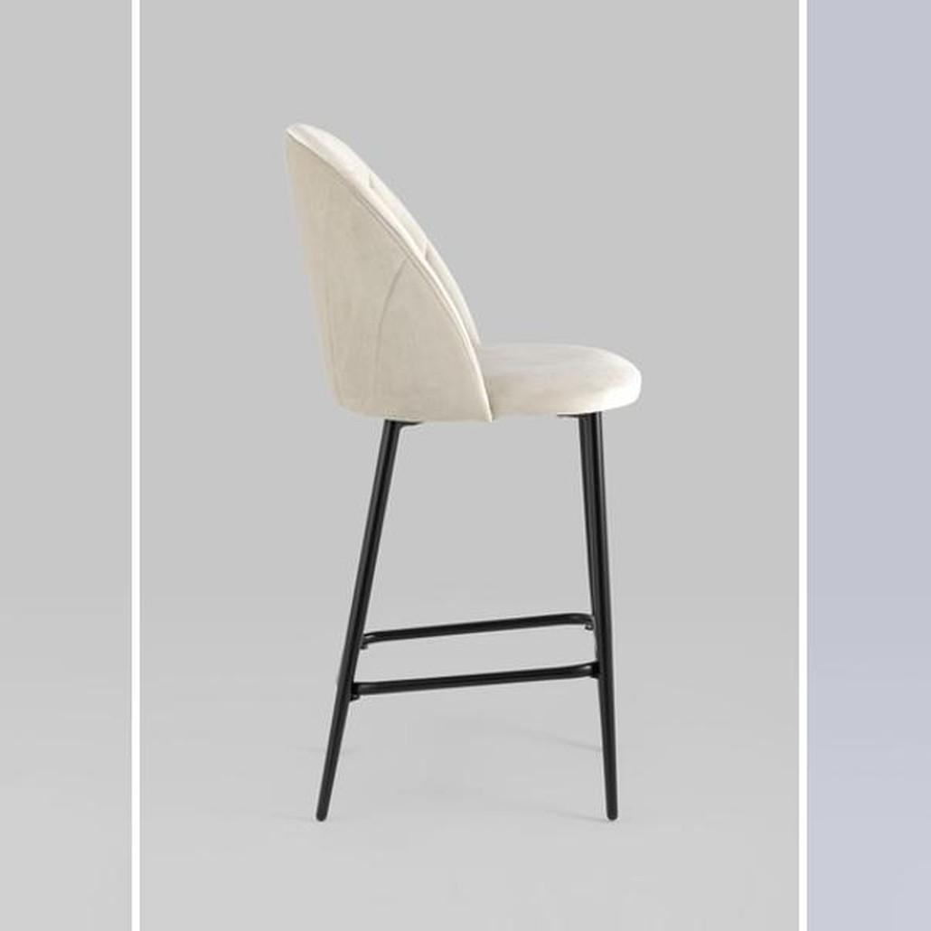 Барный Стул Balsari S Chair Молочный Велюр