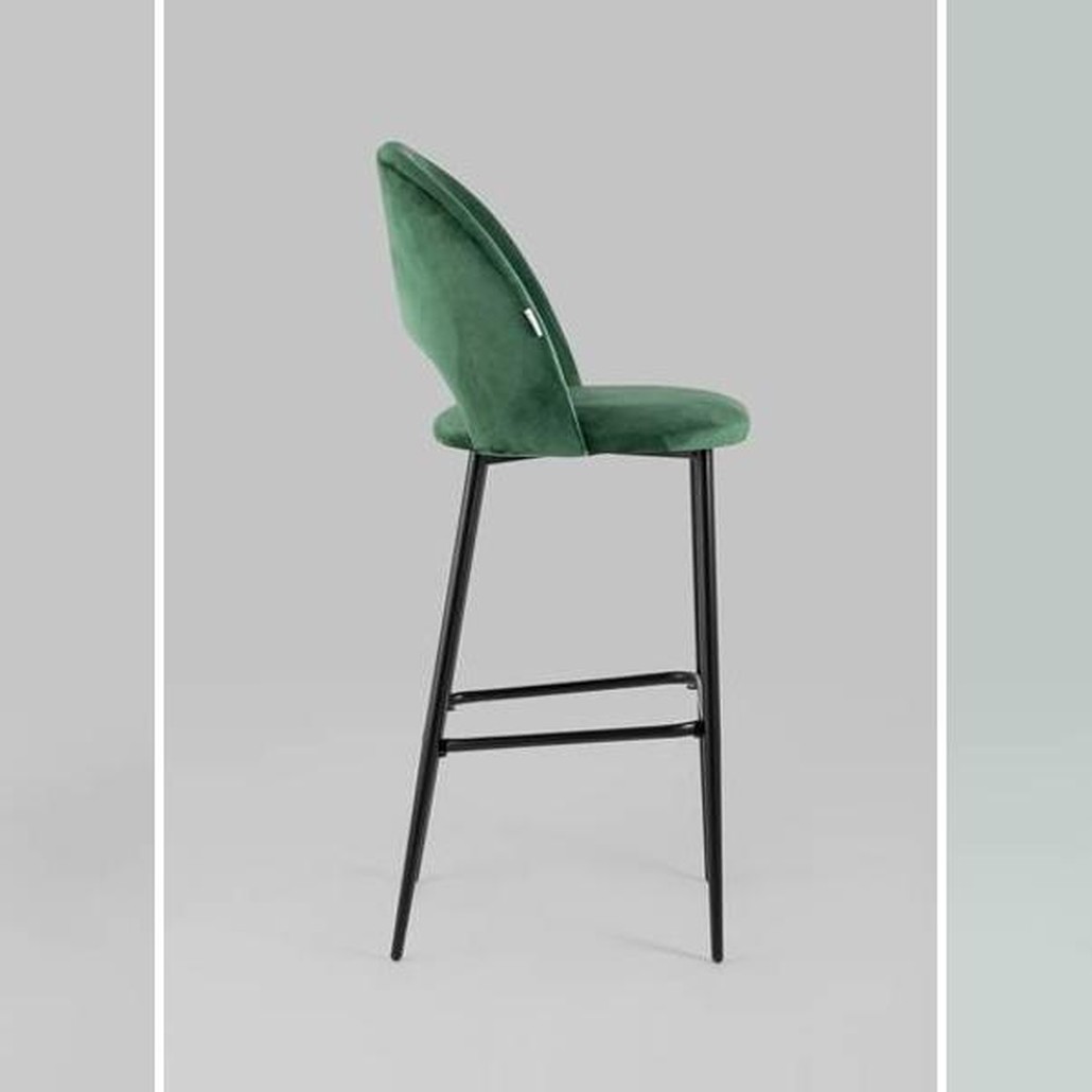 Барный Стул CLIFF Chair Зеленый Велюр