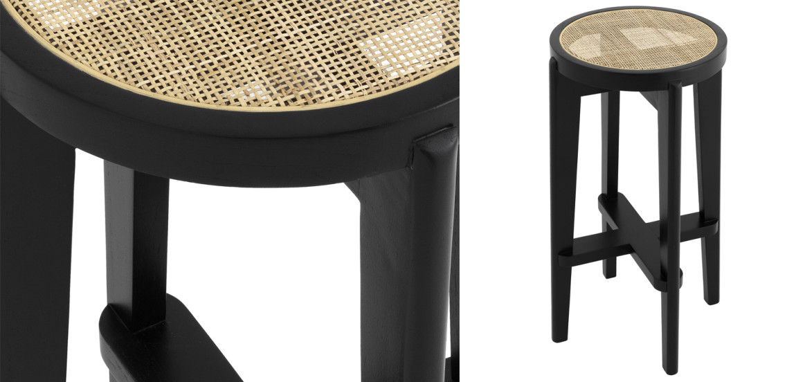 Барный стул Eichholtz Bar Stool Dareau black