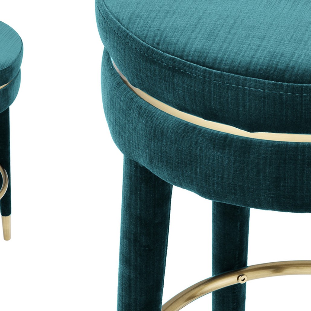 Барный стул Eichholtz Bar Stool Parisian blue