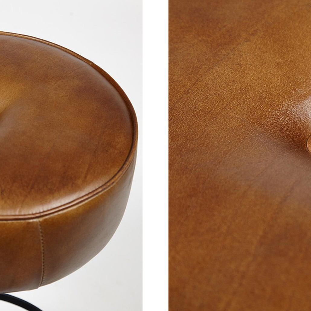 Барный стул Industrial leather bar stool