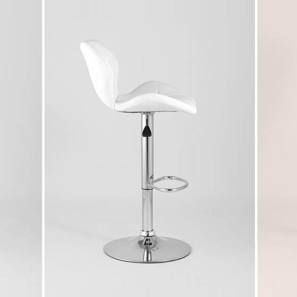 Барный Стул Jeroen Chair Белая Экокожа