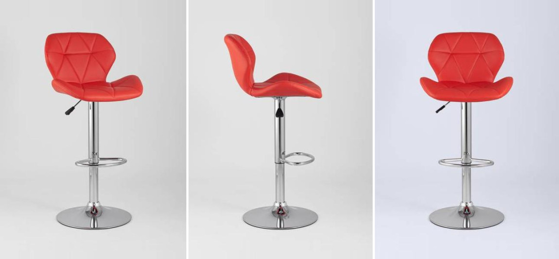 Барный Стул Jeroen Chair Красная Экокожа