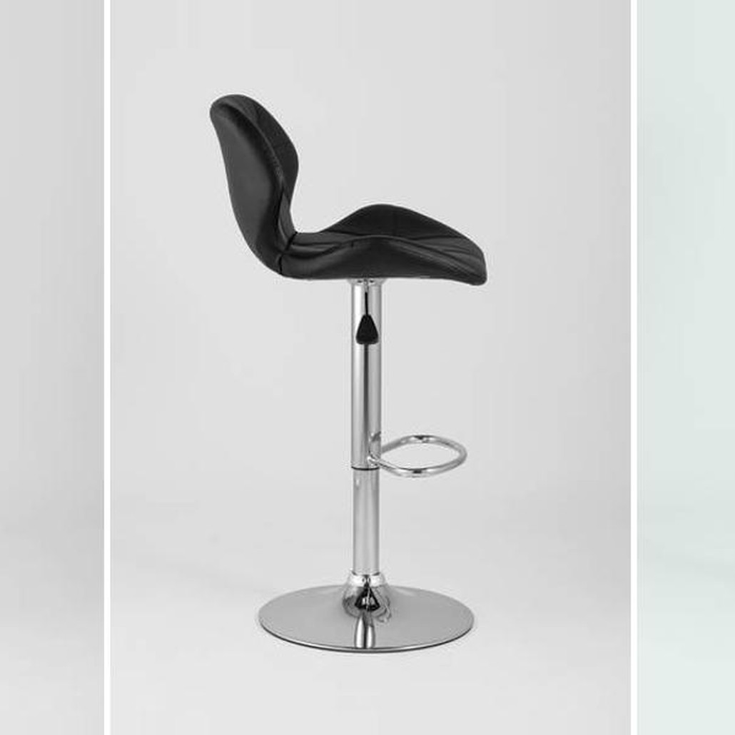 Барный Стул Jeroen Chair Черная Экокожа