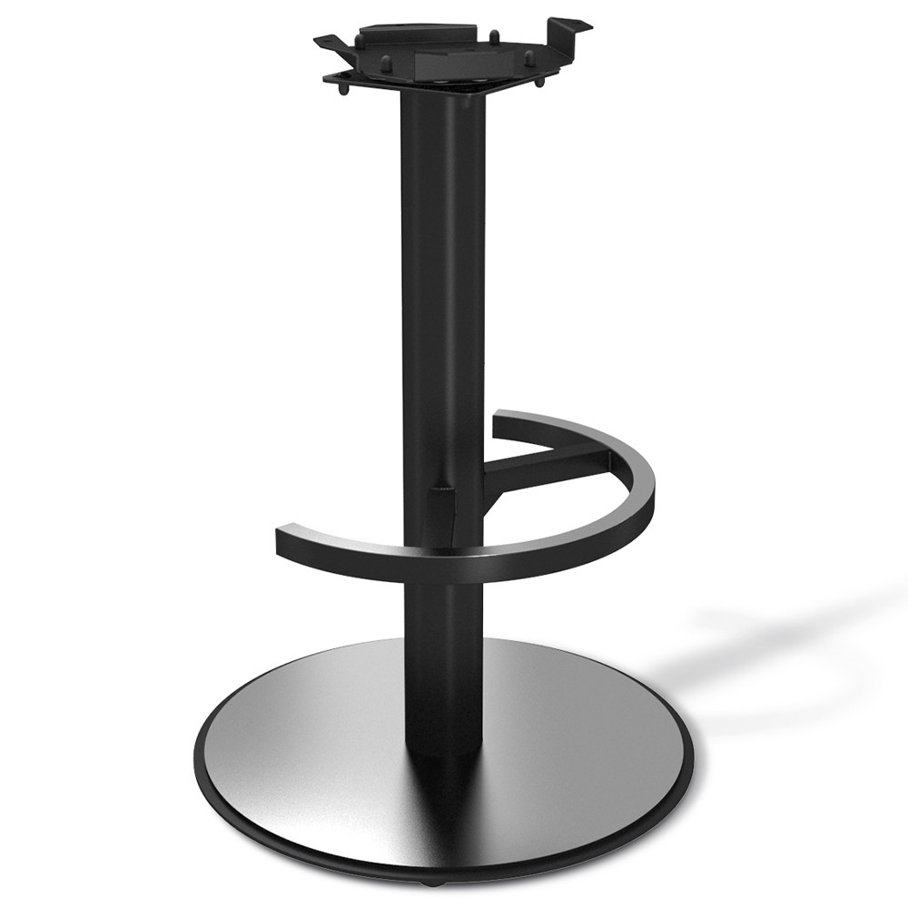 Барный стул вращающийся со спинкой и подлокотниками Douglas Rhombus Синий Велюр