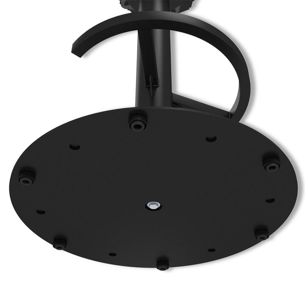 Барный стул вращающийся со спинкой и подлокотниками Douglas Rhombus Синий Велюр