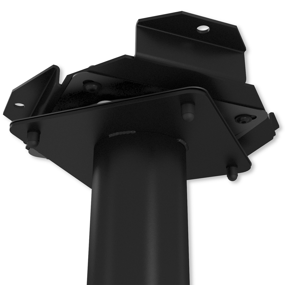 Барный стул вращающийся со спинкой и подлокотниками Douglas Rhombus Черный Велюр