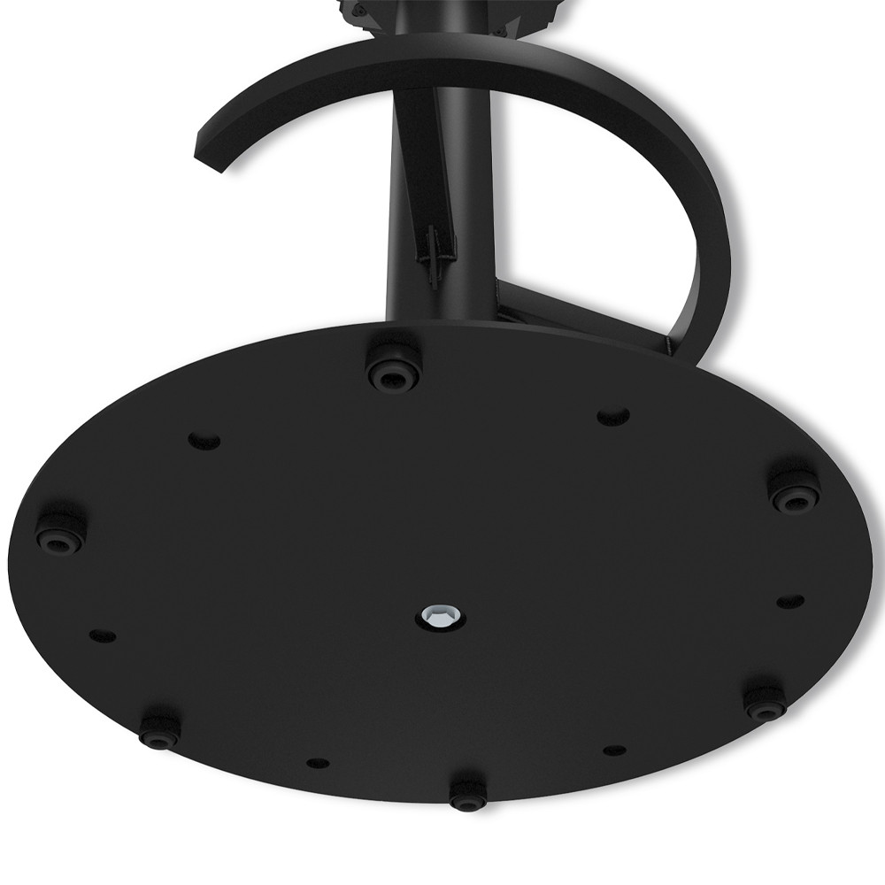 Барный стул вращающийся со спинкой Синий Велюр Vendramin Chair