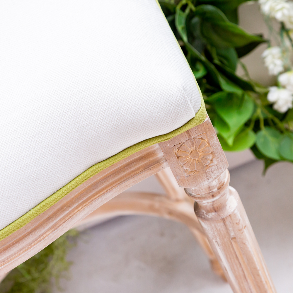 Барный стул золотистый из натурального бука с изображением птиц и цветов Blooming Birds