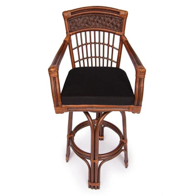 Барный стул из ротанга Eloise коричневый