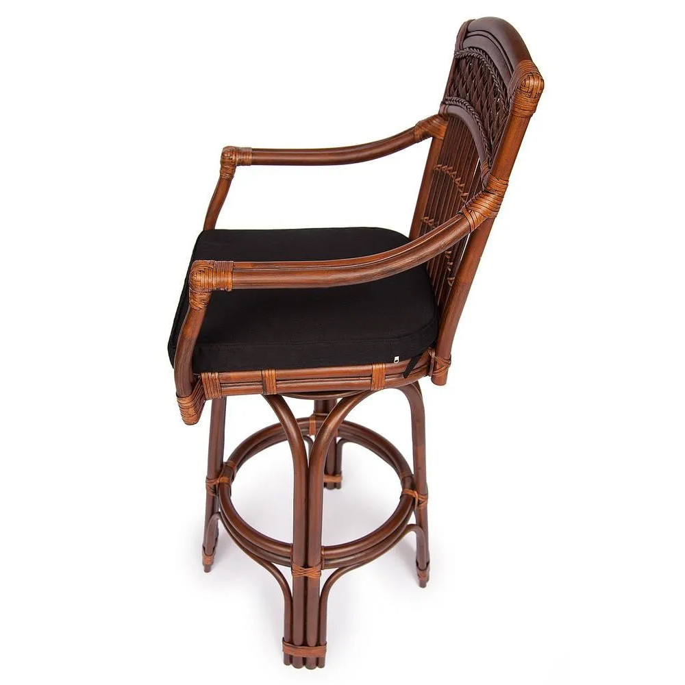 Барный стул из ротанга Eloise коричневый